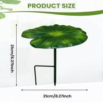 Augalų skėčiai lauko augalams 21 cm lapo formos metalinis apsaugos nuo saulės sodinimo skėtis gėlėms su kuoliuku lauko vazonui žalia
