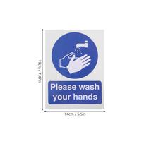 6Pcs Hand Wash Stickers Peel Stick Bathroom Reminder Sign Handwashing Instruction for Workplace School Restaurant Health other
