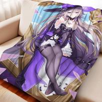 Cartoon Genshin Impact Xilonen Furina Flannel Blanket Cover Warm Soft Anime Blanket Multifunctional Decor Home Universal Blanket 130x150cm