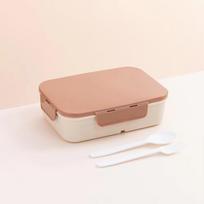 Microwavable Bento Lunch Box with Compartments Leak Proof Plastic Food Container for Work School Kids Adults with Utensils one size kava