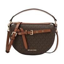 MICHAEL KORS Emilia Presbyopia Braided Heart Shape Artificial Leather Shoulder Crossbody Handbag Medium Women's Brown ruda