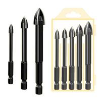 Set of 5 Triangular Cross Drill Bits with Hex Shank for Precision Drilling in Various Materials Suitable for Power Drills and Handheld Drilling Tools One Size juoda