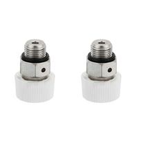 Radiator Air Vent Valve 2 Pieces For BSP Male Thread Manual Operation Made with Nickel Plated Brass for Radiator Heating Systems