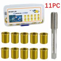 11pcs Thread Hole Repair Tools M12x1.25 Thread Inserts And M14x1.25 Thread Tap For Gasoline Engines Generators Repairing China Mainland