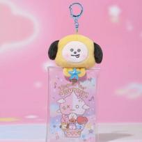 BT21 Beyond The Journey Edition Clear Plush Pouch Key Ring CHIMMY