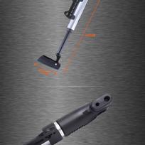 Aluminum Alloy Portable Bike Air Pump Lightweight Ergonomic Handle Anti-Slip Design Mounting Bracket Hook Loop Strap for Road
