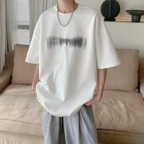 Men's Hong Kong Style Short-Sleeve Trendy T-Shirt - European & American Design S įvairiaspalvis