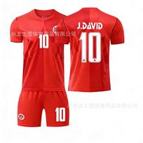 2026 World Cup Canada home jersey No. 19 Alfonso 10 Davis children's adult football jersey set 16