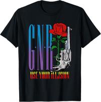 Guns N' Roses Illusions Tour T-Shirt T-Shirt S įvairiaspalvis