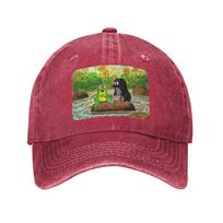 Mole Happy Krtek  Washed Denim Cap Casual Baseball Caps Adjustable Hat Summer Unisex Baseball Hats One Size