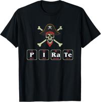 Funny Chemistry Pirate Science Humor Teacher T-Shirt S įvairiaspalvis