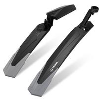 RBRL MTB Bicycle Fender Adjustable Front Rear Bike Mudguard Quick-release Splash-proof Widen Fenders for 26/27.5/29  Bicycle Set of Mudguard