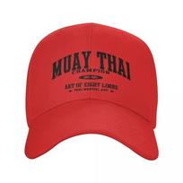 Unisex Adjustable Muay Thai Baseball Cap Lightweight Polyester Outdoor Hat with Sun Protection for Martial Arts Enthusiasts Trucker Hat