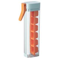 Ice Tube Making Trays Easy Push and Pop Out Ice Cube Tray Stick Cube Ice Maker Ideal for Sports and Water Bottles oranžinė