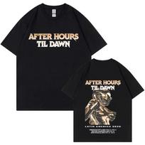 Vintage Black Oversized The Weeknd After Hours Til Dawn Latin America 2026 Tour Graphic Women And Men T-shirts S įvairiaspalvis