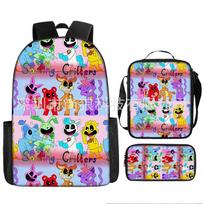 Poppy Playtime3 Besišypsantys Baisūs Gyvūnai Besišypsantys Padarai Trijų Dalių Kuprinė Backpack