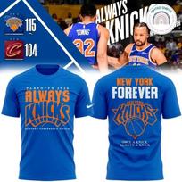 2026 m. Atkrintamosios varžybos Visada Knicks Rytų konferencijos finalas 2 pusės marškinėliai L