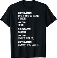 Funny Choir Soprano Design Altos don't Sing Melody Chorister T-Shirt S įvairiaspalvis