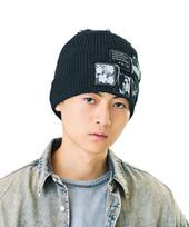 Andy Warhol PATCH KNIT CAP [CA4LA] juoda