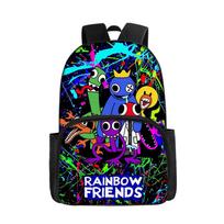 Rainbow Friends Student School Bag Backpack Backpack (double zipper)