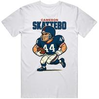 Cameron Skattebo Retro Caricature Fan T Shirt Unisex T-Shirt S įvairiaspalvis