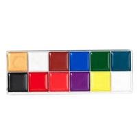 12 Colors Body Painting Palette Safe Face Body Paint Oil for Opera Professional Body Painting Show