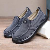 Men's Shoes, Spring and Autumn Styles, Breathable Cloth Shoes, Men's Foot Pedals, Lazy Soft Soled, Dad's Casual Work Shoes 39