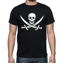Skull Pirate Sword Knife T Shirt Mens Womens Tees Top tee S