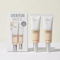 Anua Foundation-Free Matte But Glow Cover Beige 1+1 50ml + 50ml Korean Tone-Up Base Cream Natural Glow Makeup Base