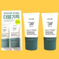 Anua Heartleaf Silky Moisture Sunscreen SPF50+ PA++++ 50ml x2 Korean Hydrating Daily Sun Cream for Sensitive Skin