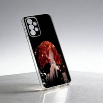 Žemės švytinčio cinobro dėklas telefonui Samsung S25, S24, S21, S22, S23, S30, Ultra, S20, Plus, Fe Skaidrus dangtelis Samsung S10