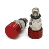 Dirt Bike Motorcycle Motocross M5x0.8 Fork Air Bleeder Relief for Valve raudona