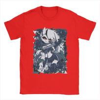 Men T-Shirts Cartoon Helluva-Boss Loona Novelty 100% Cotton Tees Short Sleeve T Shirts O Neck Clothing Party S
