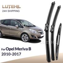 For Opel Meriva B 2010-2017 2011 2012 2013 2014 Wiper Front & Rear Wiper Blades Windshield Windscreen Window Brushes 28 +22 +16 Left hand drive