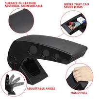 Universal Adjustable Car Van Truck Central Console Armrest Storage Box Arm Rest
