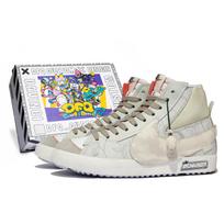 Nike Blazer Mid aukšto aulio riedlenčių batai Unisex Smėlio spalvos Balti Žali Pilki DD3111-100(TeamM-S-BOX) 36.5