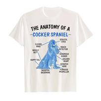Funny Anatomy Of A Cocker Spaniel For Dog Lovers TShirt MEN WOMEN UNISEX T Shirts Size S4XL S
