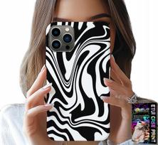 Etui Do Iphone 11 Pro Max - Czarno Biała Abstrakcja + Szkło Hart