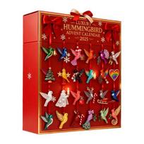 2025 Hummingbird Advent Calendar 24 Day of Bird Themed Christmas Countdown Calendar Acrylic Hummingbirds Xmas Tree Ornament Holiday Gift for Nature raudona