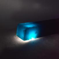 261.55 Carat Raw Uncut Rough Blue Aquamarine Natural CERTIFIED Loose Gemstone 89.3 mm approx mėlyna