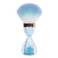 Hourglass Soft Nail Dust Brush Soft and Fluffy Bristle Nail Powder Remover Brush  Home Use mėlyna