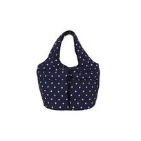 Summer Daily Commute Cute Red Polka Dot Mini Tote Bag  Soft Padded Handbag Sweet Casual Youth Top-handle Bag for Women mėlyna