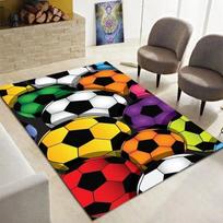 Futbolo kilimas su kamuolio sporto tema, futbolo kamuolio rašto grindų kilimėlis vaikams, berniukams, mergaitėms, žaidimų kambariui, svetainei, miegamojo dekorui 40x60cm