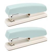 2PCS   Stapler Prevent Slip Portable Stable   Ergonomic School Stapler for Students
