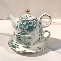 Blue and White Ceramic Teapot Coffee Cup Mother Child Pot Water Cup Flower Tea Pots Coffee Pot Tea Brewing Utensils Water Bottle 401-500ml