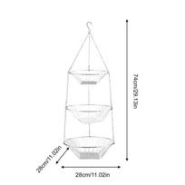 Fruit Basket Wire Storage Rack 3-Tier Space Saving Kitchen Fruit Basket Vegetable Organizer For Food Snack Bread Potato Onion sidabras