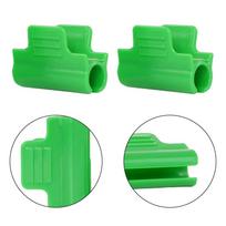 Green Greenhouse Clamps Adjustable Clamp For Stakes Plant Stake Clips Strong Plastic Material Weather Protection Clamps 30PCS