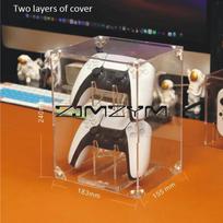 PS5 Game Handle Stand Dust Cover Double-layer Acrylic Game Controller Bracket Support Transparent Accessories