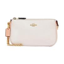 Coach Nolita 19 Chain Pebble Leather Wristlet Bag Women Handbags White CA443-IMCAH Basic Set (Bag+Dust Bag)