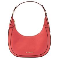 MICHAEL KORS Preston PRESTON Crescent brand logo cowhide hand shoulder bag small size women's coral pink rožinė